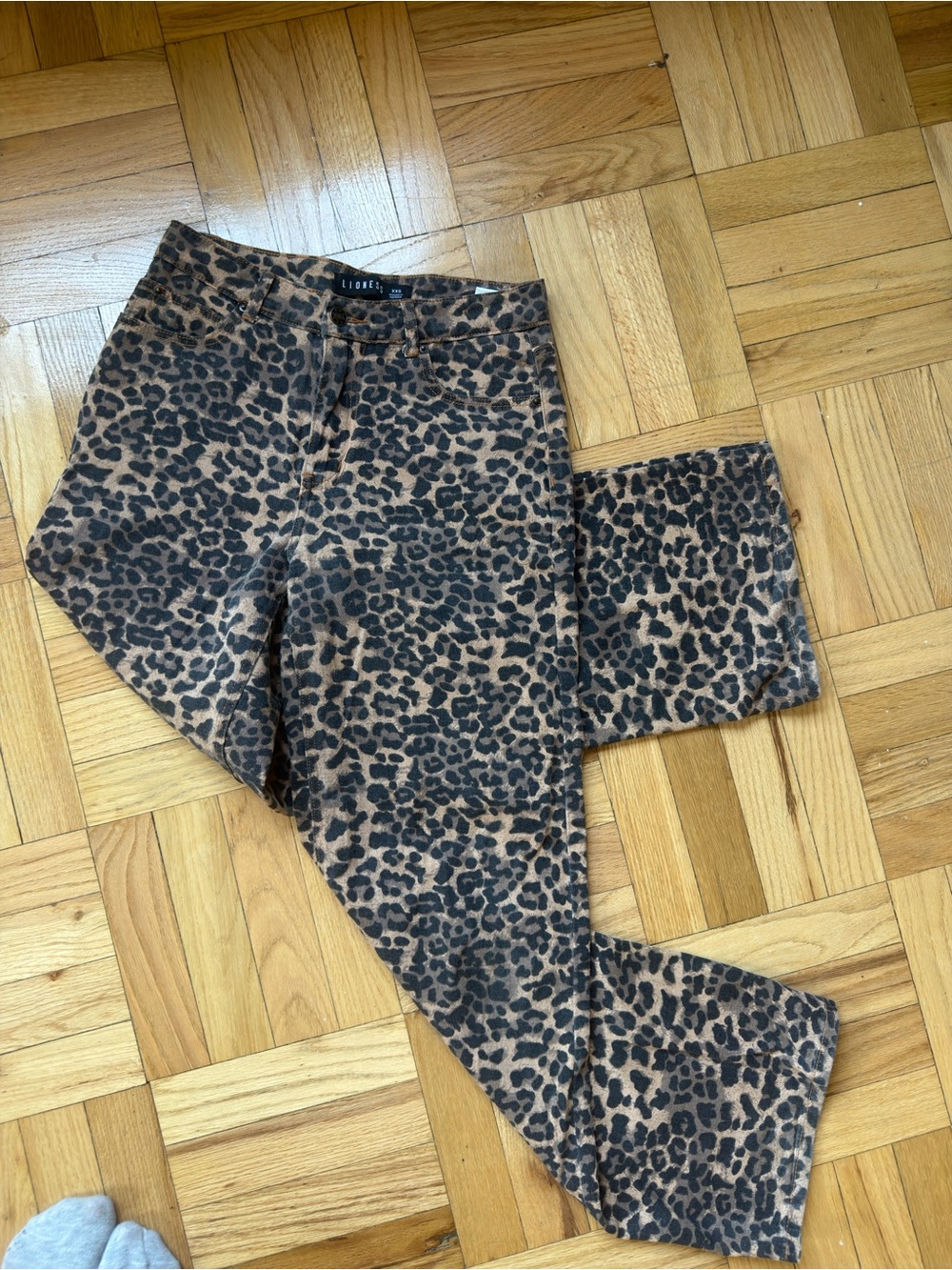 Lioness Leopard Print Women’s Jeans - Brown